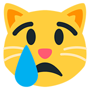 😿 Emoji Gato Llorando en Twitter Twemoji 12.0.