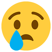Emoji 😢 Faccina Che Piange su Twitter Twemoji 12.0.