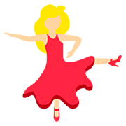 💃🏼 Emoji Mujer Bailando: Tono De Piel Claro Medio en Twitter Twemoji 12.0.