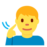 Emoji 🧏‍♂️ Uomo Con Problemi Di Udito su Twitter Twemoji 12.0.