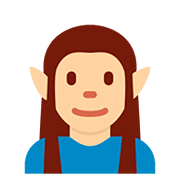 Emoji 🧝🏼 Elfo: Carnagione Abbastanza Chiara su Twitter Twemoji 12.0.