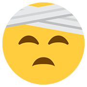 🤕 Emoji Gesicht mit Kopfverband Twitter Twemoji 12.0.