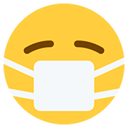 😷 Emoji Gesicht mit Atemschutzmaske Twitter Twemoji 12.0.