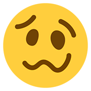 🥴 Emoji schwindeliges Gesicht Twitter Twemoji 12.0.