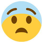 Emoji 😨 Faccina Impaurita su Twitter Twemoji 12.0.