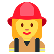 Émoji 👩‍🚒 Pompier Femme sur Twitter Twemoji 12.0.