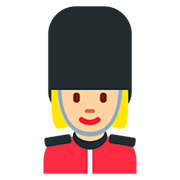 💂🏼‍♀️ Emoji Guardia Mujer: Tono De Piel Claro Medio en Twitter Twemoji 12.0.