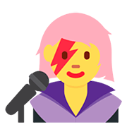 👩‍🎤 Emoji Cantante Mujer en Twitter Twemoji 12.0.