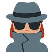 Emoji 🕵🏽‍♀️ Investigatrice: Carnagione Olivastra su Twitter Twemoji 12.0.
