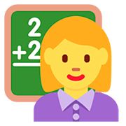 👩‍🏫 Emoji Profesora en Twitter Twemoji 12.0.