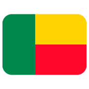 🇧🇯 Emoji Bandera: Benín en Twitter Twemoji 12.0.