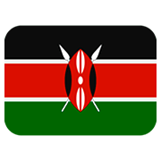 🇰🇪 Emoji Bandera: Kenia en Twitter Twemoji 12.0.