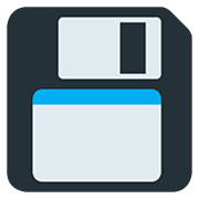 Emoji 💾 Floppy Disc su Twitter Twemoji 12.0.