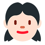 👧🏻 Emoji Niña: Tono De Piel Claro en Twitter Twemoji 12.0.