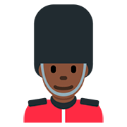 Emoji 💂🏿 Guardia: Carnagione Scura su Twitter Twemoji 12.0.