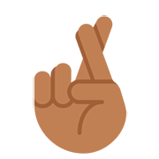 🤞🏾 Emoji Dedos Cruzados: Tono De Piel Oscuro Medio en Twitter Twemoji 12.0.
