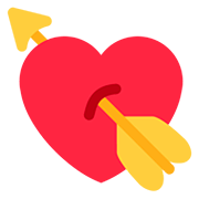 💘 Emoji Corazón Con Flecha en Twitter Twemoji 12.0.