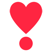❣️ Emoji Herz als Ausrufezeichen Twitter Twemoji 12.0.