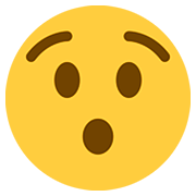 Emoji 😯 Faccina Sorpresa su Twitter Twemoji 12.0.