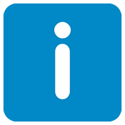 ℹ️ Emoji Buchstabe „i“ in blauem Quadrat Twitter Twemoji 12.0.