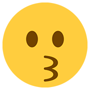 Emoji 😗 Faccina Che Bacia su Twitter Twemoji 12.0.