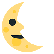 🌜 Emoji Mondsichel mit Gesicht rechts Twitter Twemoji 12.0.