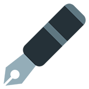 Emoji 🖋️ Penna Stilografica su Twitter Twemoji 12.0.