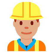👷🏽‍♂️ Emoji Bauarbeiter: mittlere Hautfarbe Twitter Twemoji 12.0.