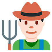 👨🏻‍🌾 Emoji Agricultor: Tono De Piel Claro en Twitter Twemoji 12.0.