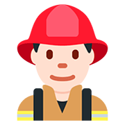 Emoji 👨🏻‍🚒 Pompiere Uomo: Carnagione Chiara su Twitter Twemoji 12.0.
