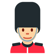 💂🏼‍♂️ Emoji Wachmann: mittelhelle Hautfarbe Twitter Twemoji 12.0.