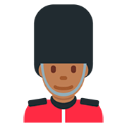 💂🏾‍♂️ Emoji Guarda Homem: Pele Morena Escura na Twitter Twemoji 12.0.