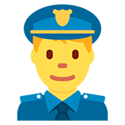 👮‍♂️ Emoji Agente De Policía Hombre en Twitter Twemoji 12.0.