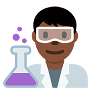 👨🏿‍🔬 Emoji Wissenschaftler: dunkle Hautfarbe Twitter Twemoji 12.0.