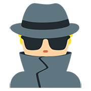 🕵🏼‍♂️ Emoji Detective Hombre: Tono De Piel Claro Medio en Twitter Twemoji 12.0.