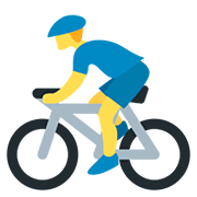 Emoji 🚴‍♂️ Ciclista Uomo su Twitter Twemoji 12.0.