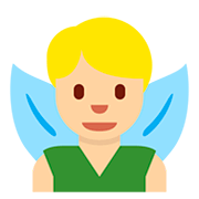 🧚🏼‍♂️ Emoji männliche Fee: mittelhelle Hautfarbe Twitter Twemoji 12.0.