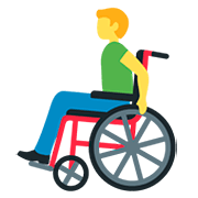 👨‍🦽 Emoji Mann in manuellem Rollstuhl Twitter Twemoji 12.0.