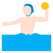🤽🏻‍♂️ Emoji Homem Jogando Polo Aquático: Pele Clara na Twitter Twemoji 12.0.