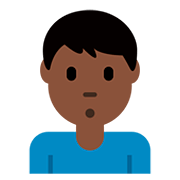 🙎🏿‍♂️ Emoji schmollender Mann: dunkle Hautfarbe Twitter Twemoji 12.0.