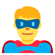 Emoji 🦸‍♂️ Supereroe Uomo su Twitter Twemoji 12.0.