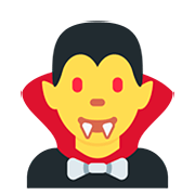 🧛‍♂️ Emoji Vampiro Hombre en Twitter Twemoji 12.0.