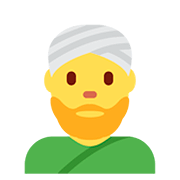 Emoji 👳‍♂️ Uomo Con Turbante su Twitter Twemoji 12.0.