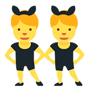 👯‍♂️ Emoji Hombres Con Orejas De Conejo en Twitter Twemoji 12.0.