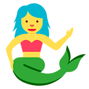 Emoji 🧜‍♀️ Sirena Donna su Twitter Twemoji 12.0.