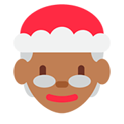 Émoji 🤶🏾 Mère Noël : Peau Mate sur Twitter Twemoji 12.0.