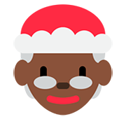 🤶🏿 Emoji Weihnachtsfrau: dunkle Hautfarbe Twitter Twemoji 12.0.
