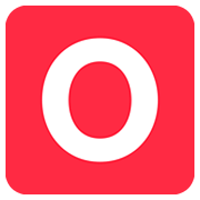 🅾️ Emoji Großbuchstabe O in rotem Quadrat Twitter Twemoji 12.0.
