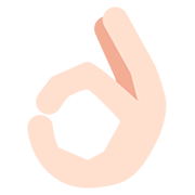 Emoji 👌🏻 Mano Che Fa OK: Carnagione Chiara su Twitter Twemoji 12.0.