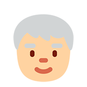 Emoji 🧓🏼 Adulto Anziano: Carnagione Abbastanza Chiara su Twitter Twemoji 12.0.